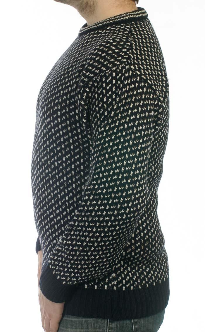 Clan Navy And Ecru Dover Sweater