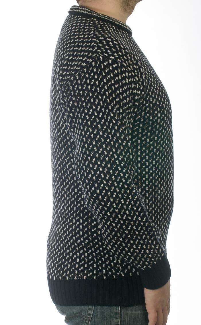 Clan Navy And Ecru Dover Sweater