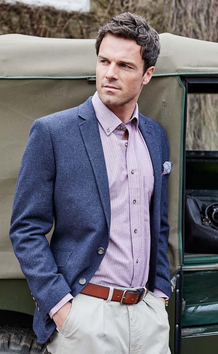 clan Navy Hopsack Jacket