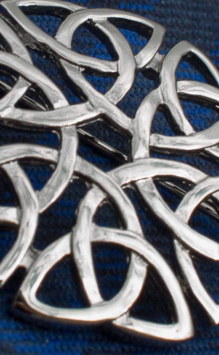 Clan Never Ending Knot Celtic Brooch