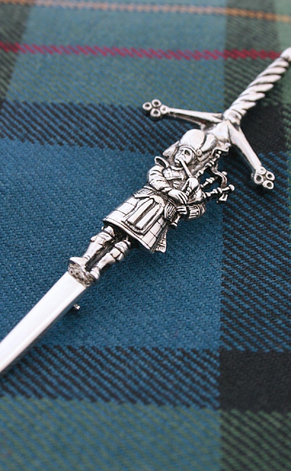 clan Piper's Sword Kilt Pin
