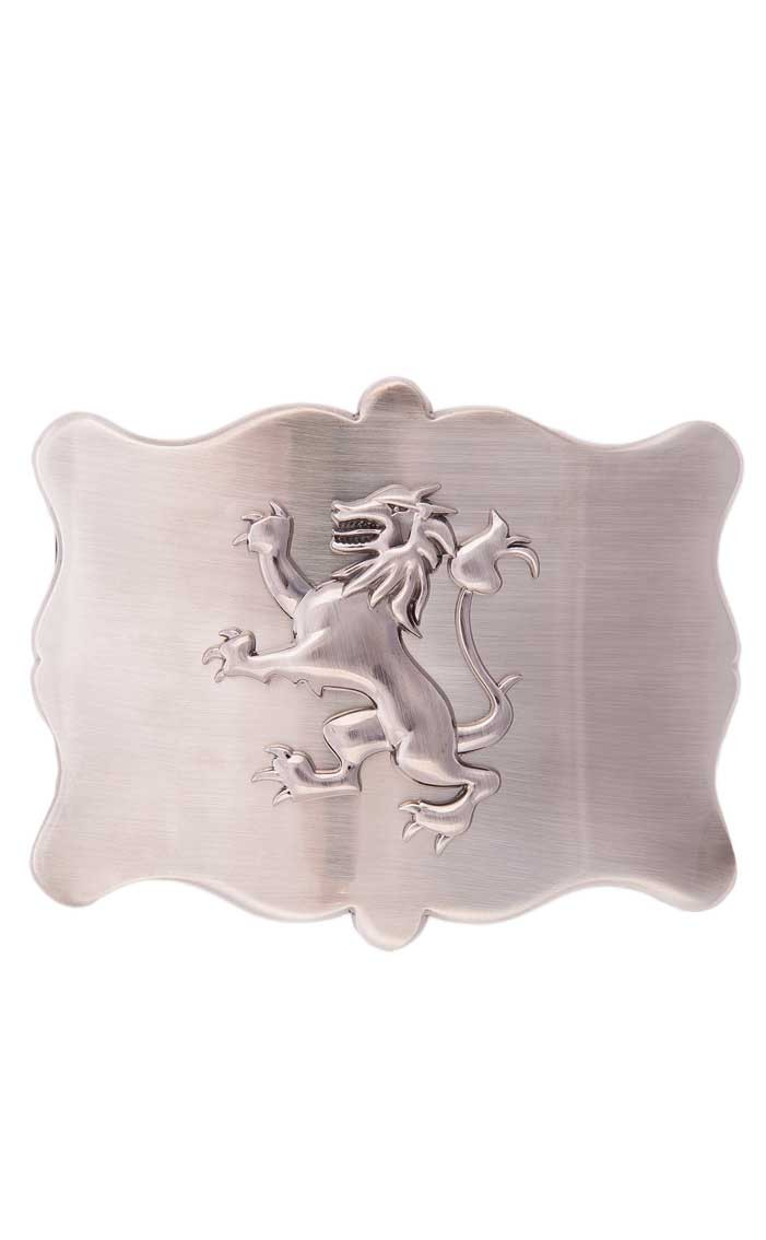 clan Plain Antique Lion Rampant Belt Buckle