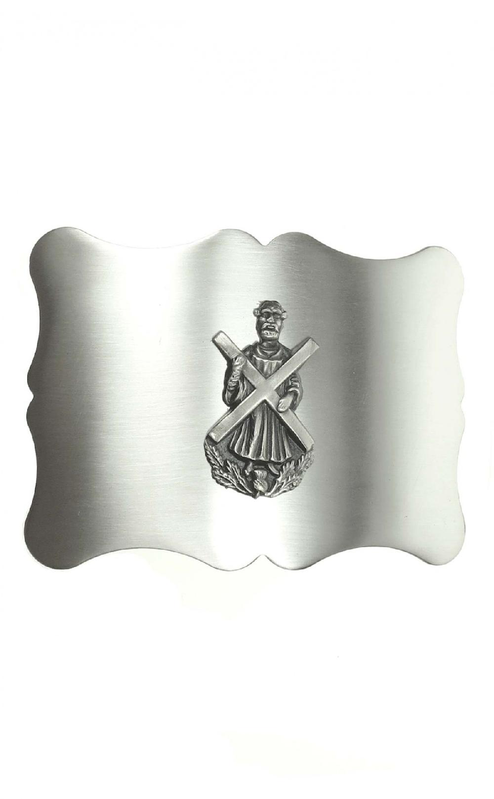 clan Plain Antique St Andrews Cross Belt Buckle