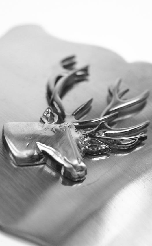 Clan Plain Antique Stag Belt Buckle