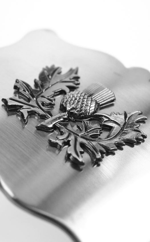 Clan Plain Antique Thistle Belt Buckle