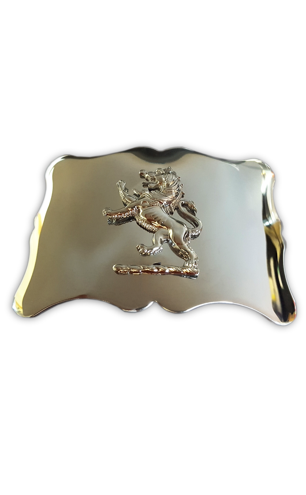 clan Plain Lion Rampant Belt Buckle