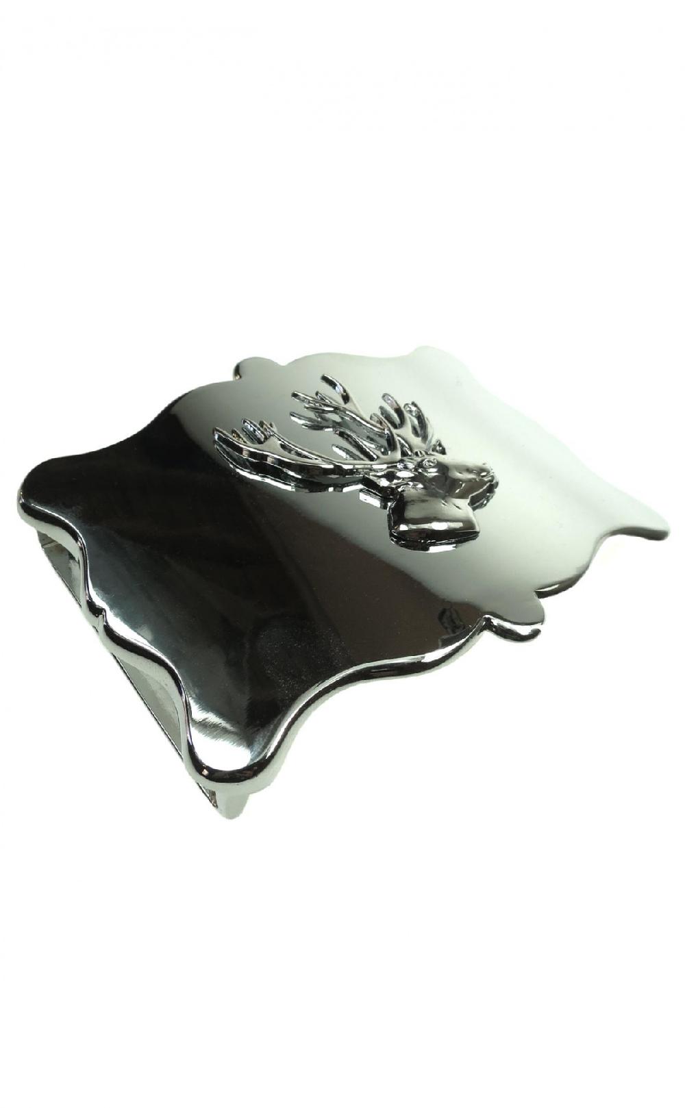 Clan Plain Stag Head Belt Buckle