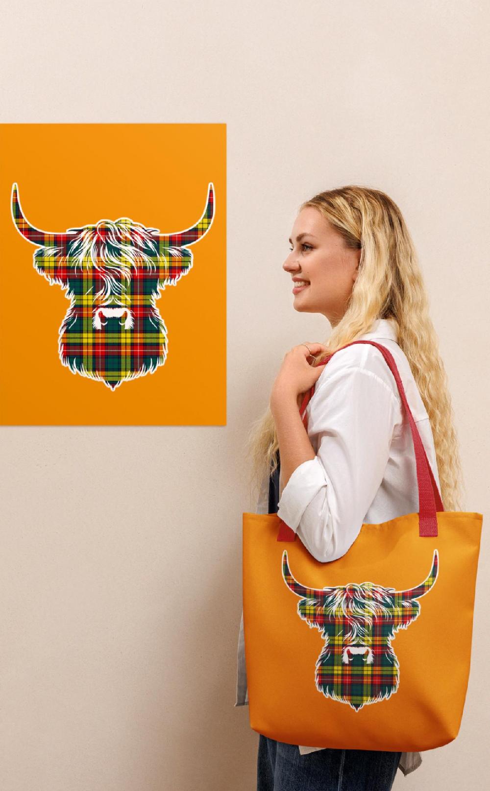 Clan Premium Tartan Design Tote Bag