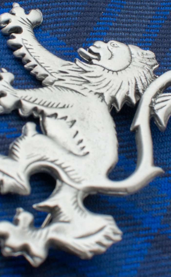Clan Rampant Lion Kilt Pin