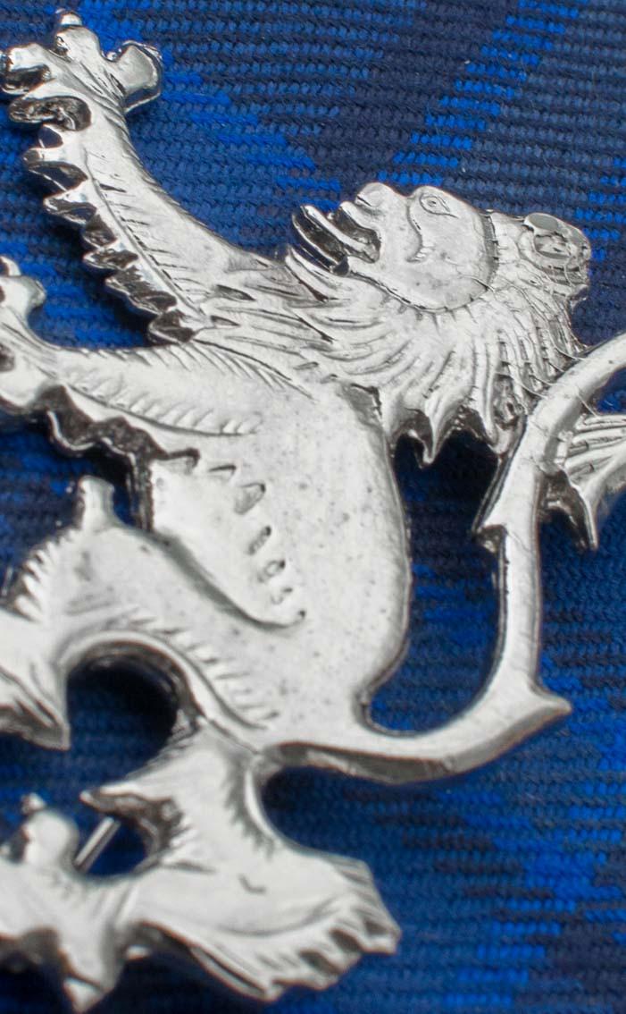 clan Rampant Lion Kilt Pin