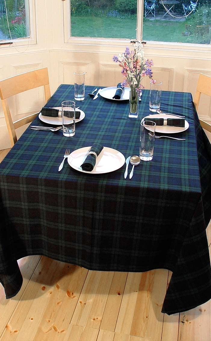 clan Rectangular Tartan Tablecloth