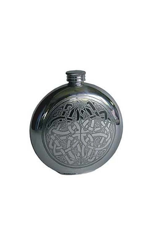 clan Round Celtic Knot Flask