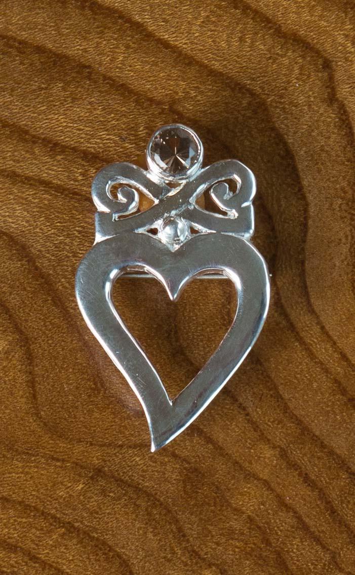 clan Scottish Quartz Celtic Brooch
