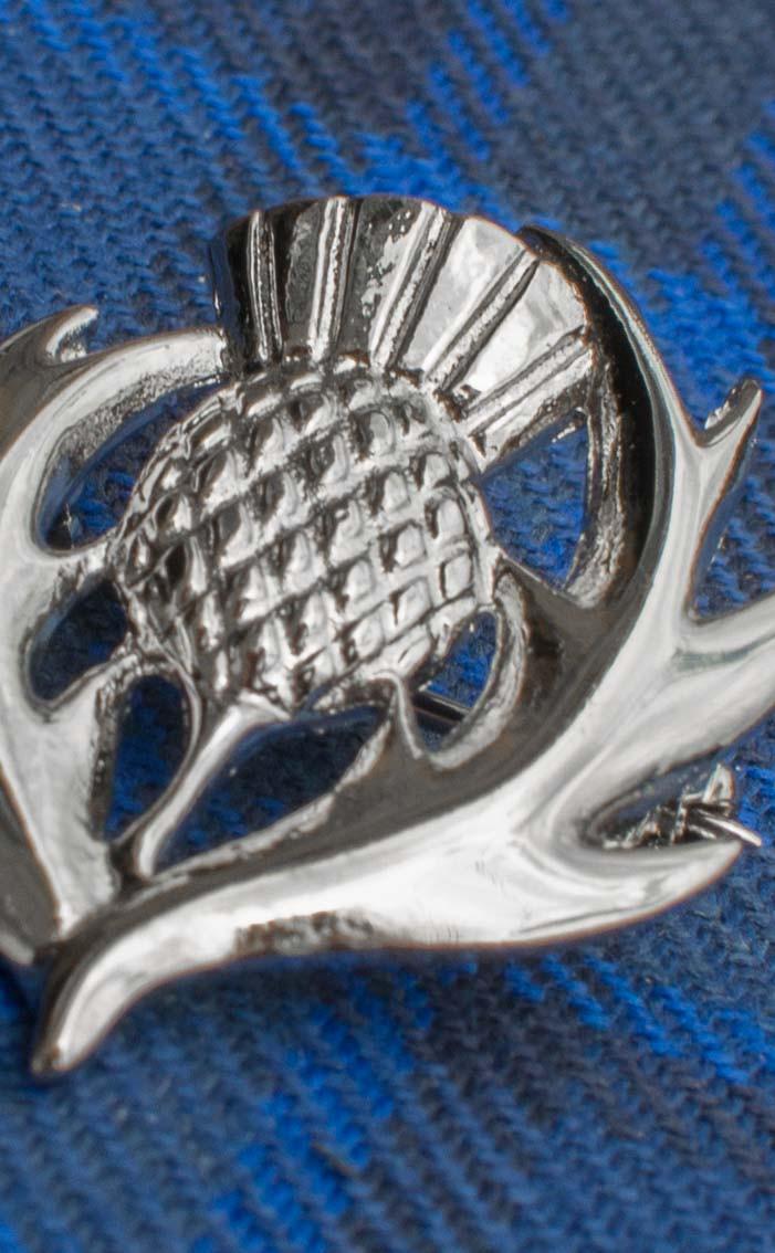 Clan Scottish Thistle Brooch