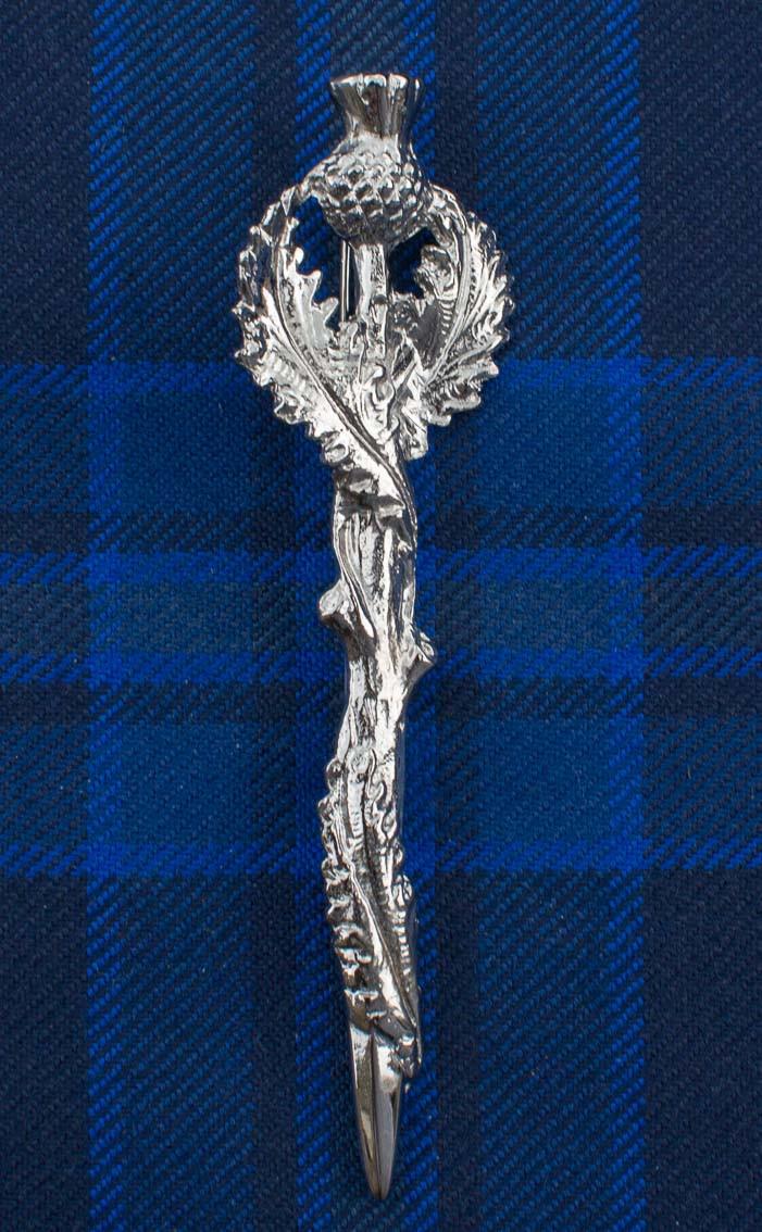 Clan Scottish Thistle Kilt Pin