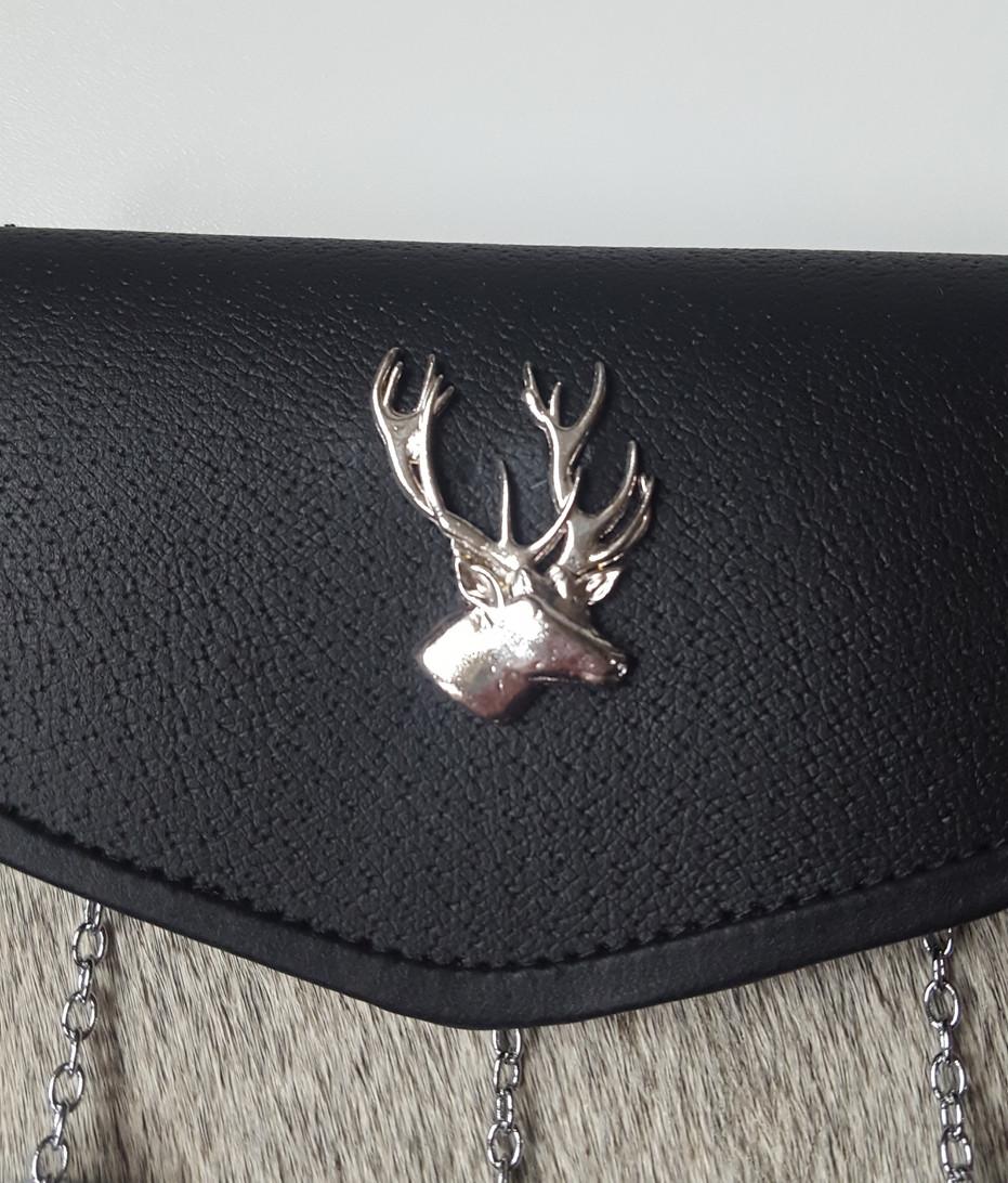 Clan Semi Dress Sporran Stag Head Emblem