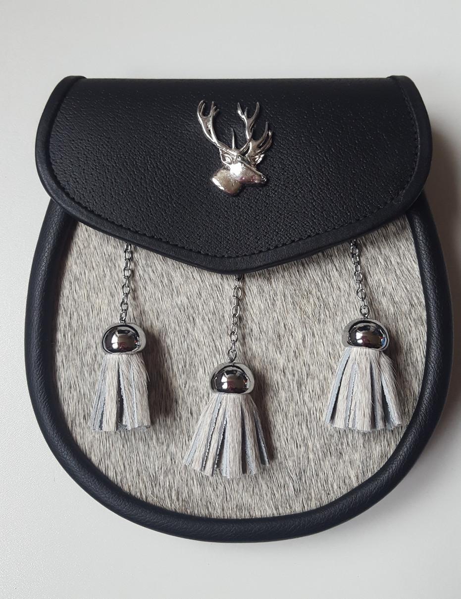 clan Semi Dress Sporran stag head emblem