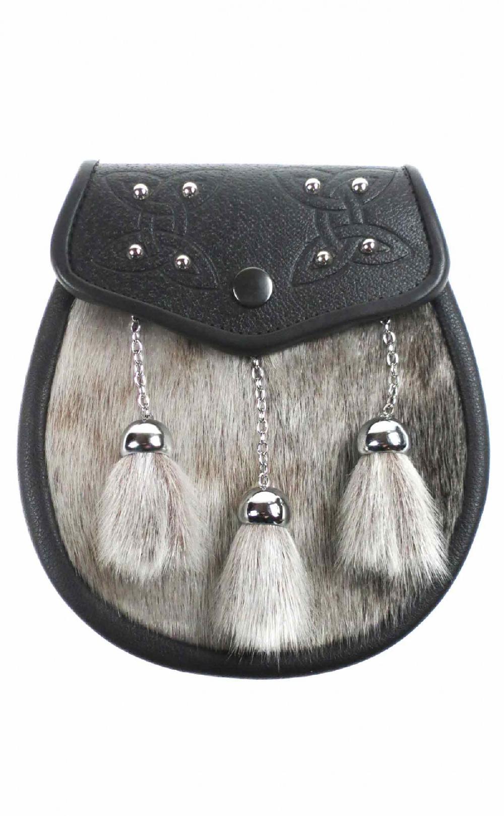 clan Semi Dress Sporran with Studs