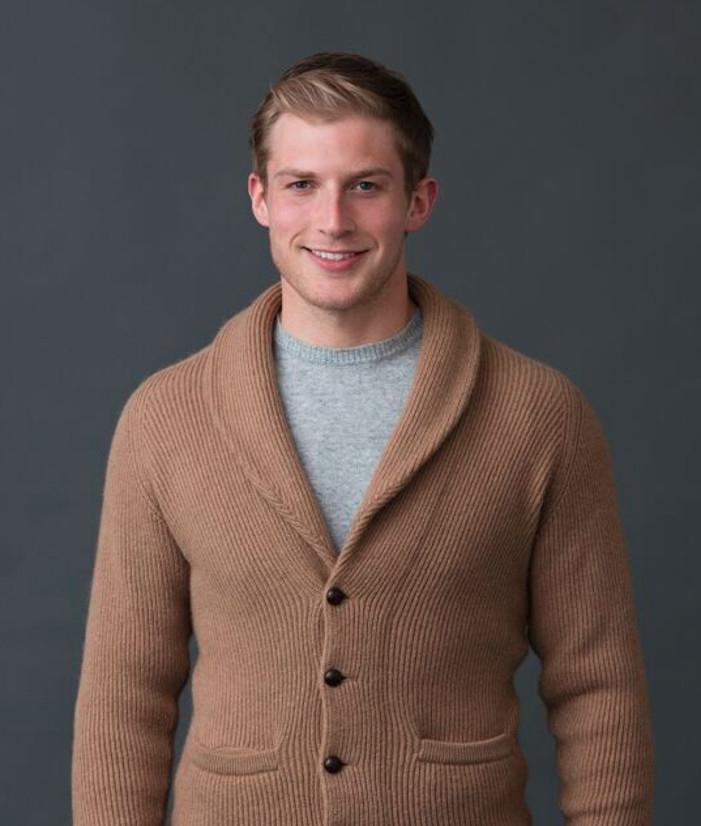 Clan Shawl Collar Camel Hair Cardigan