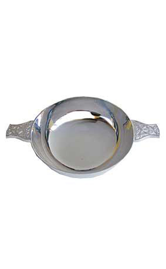clan Silver Plated Celtic Quaich