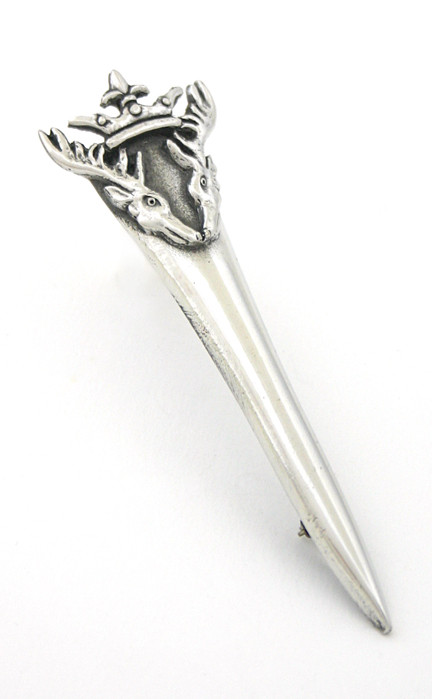 clan Stag and Hounds Kilt Pin