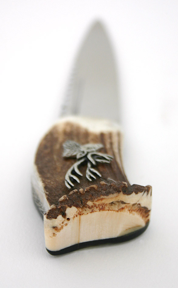 Clan Stag Antler Sgian Dubh Pewter Deer Emblem