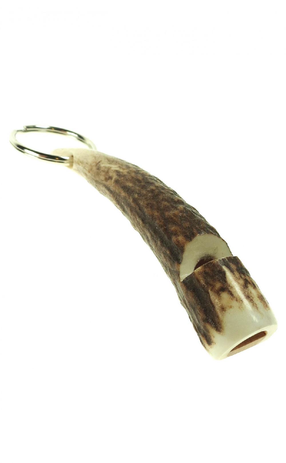 Clan Stag Antler Whistle Keyring