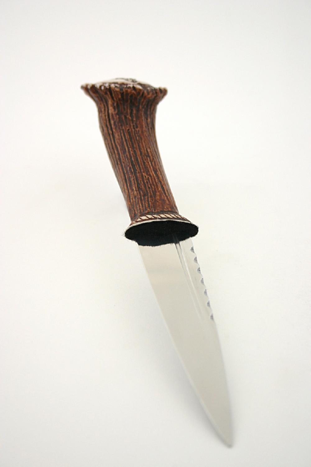 clan Stag handle Clan Crest Sgian Dubh