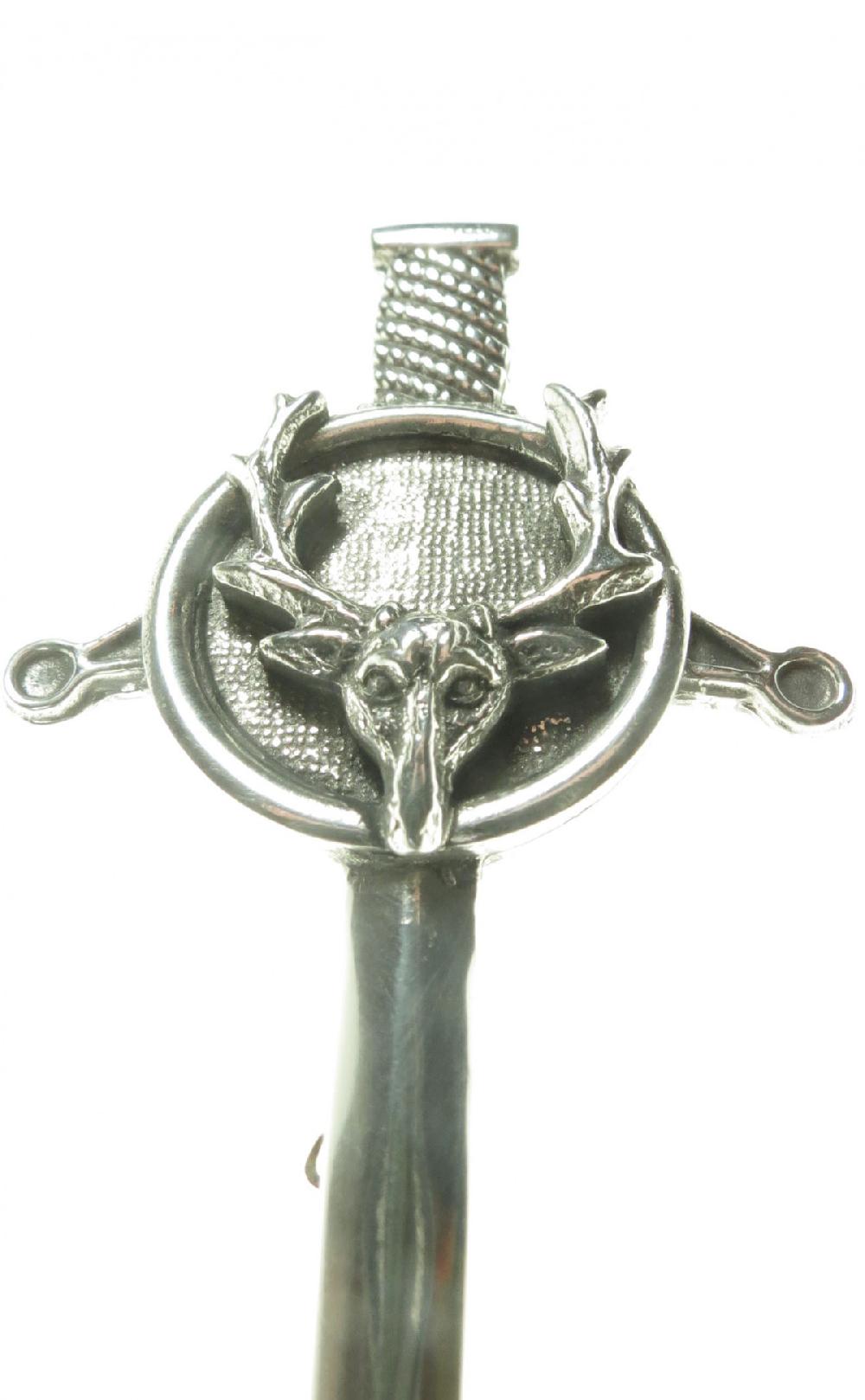 Clan Stag Head Crest Kilt Pin