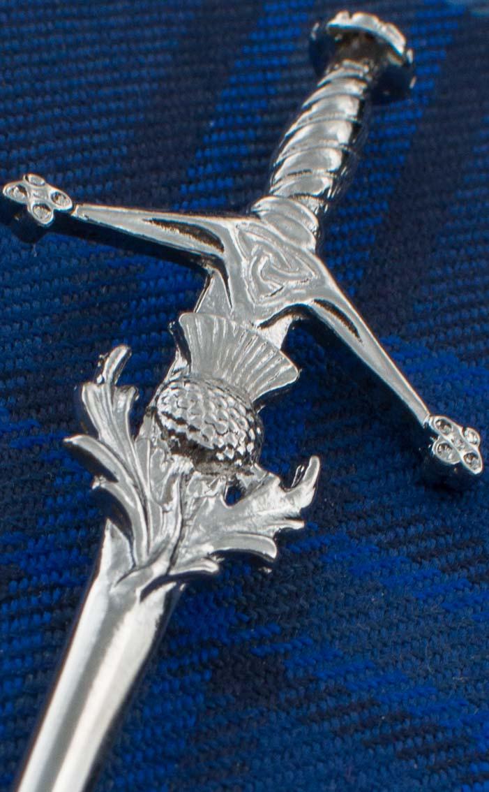 Clan Sword And Thistle Kilt Pin