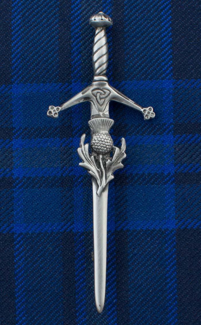 Clan Sword And Thistle Kilt Pin