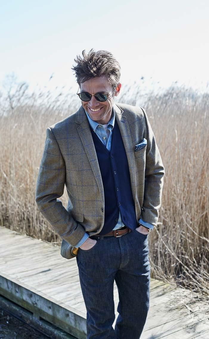 Clan Tailored Fit Tweed Jacket
