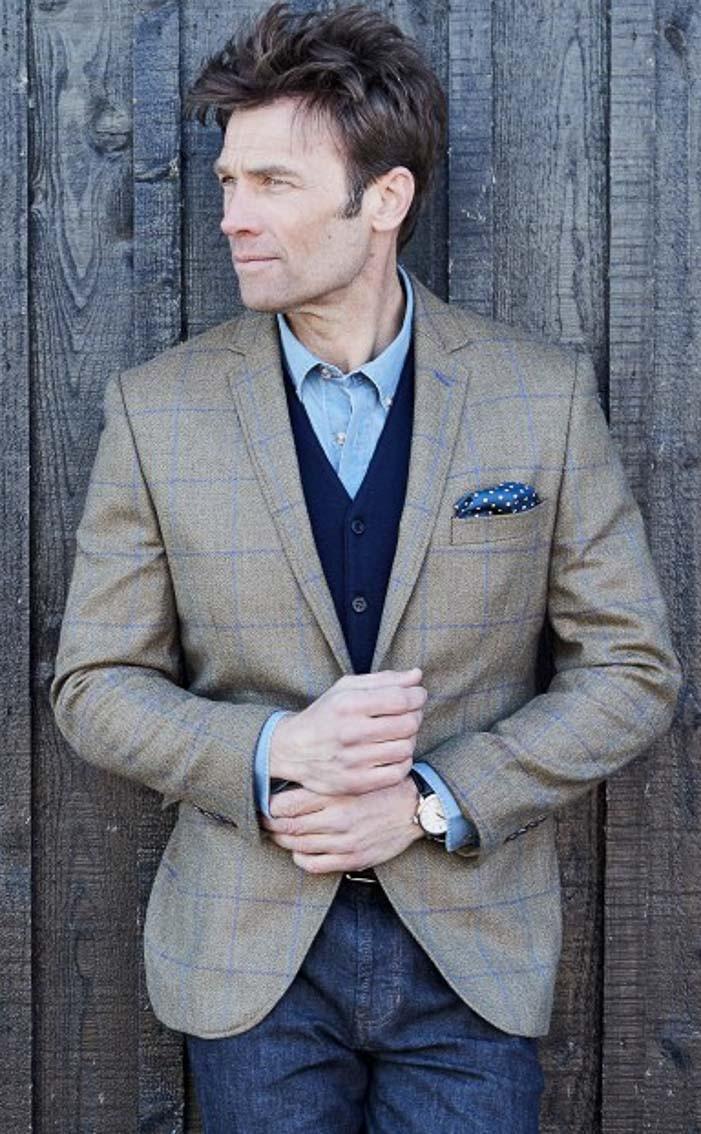 clan Tailored Fit Tweed Jacket