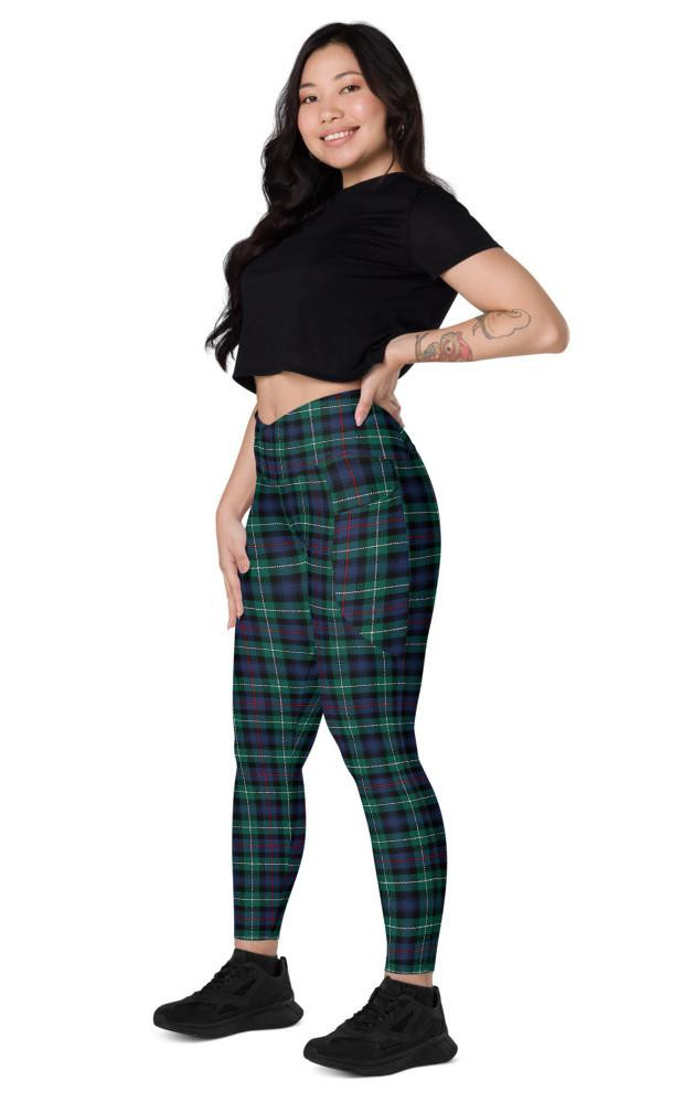 Clan Tartan Crossover Leggings With Pockets