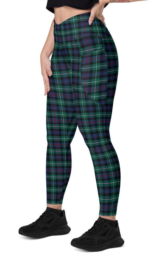 Clan Tartan Crossover Leggings With Pockets