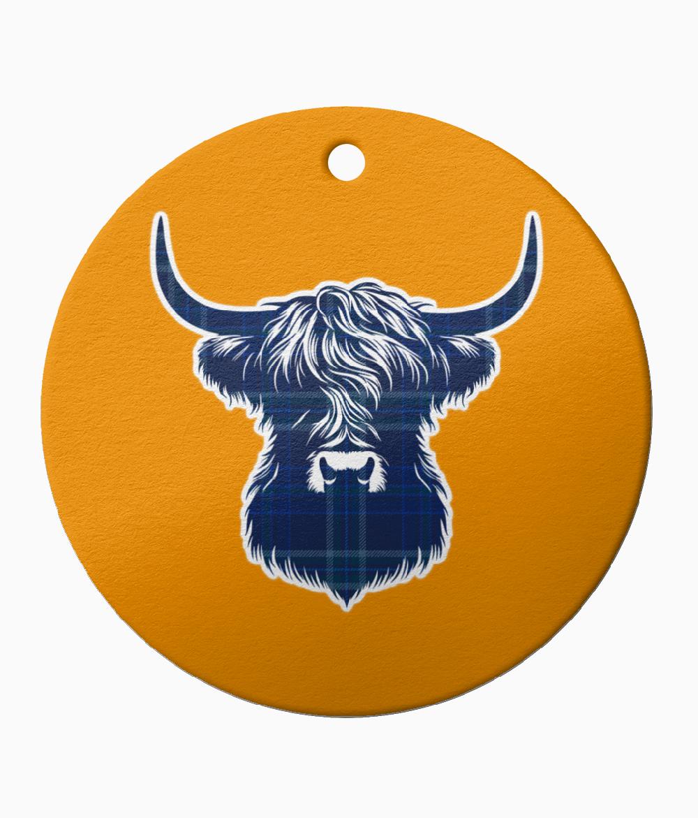 Clan Tartan Design Ceramic Ornament