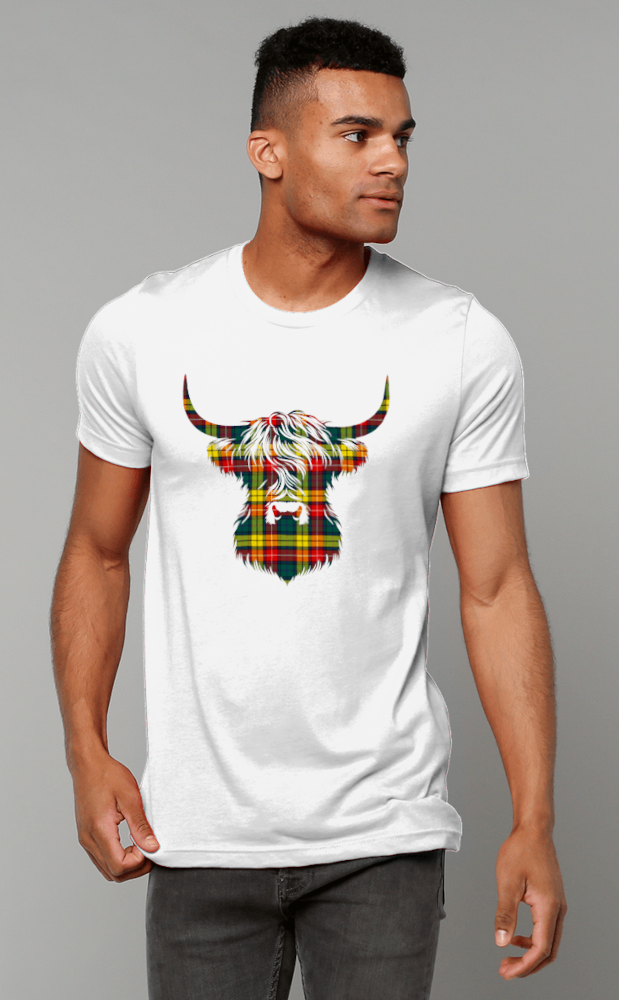 Clan Tartan Design Crew Neck T‑shirt