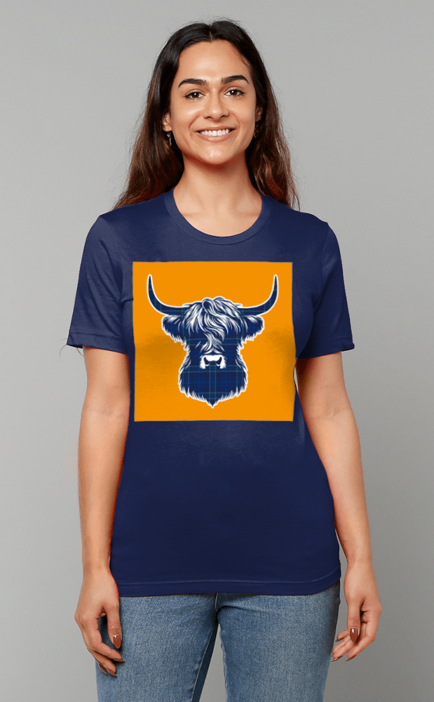 Clan Tartan Design Crew Neck T‑shirt