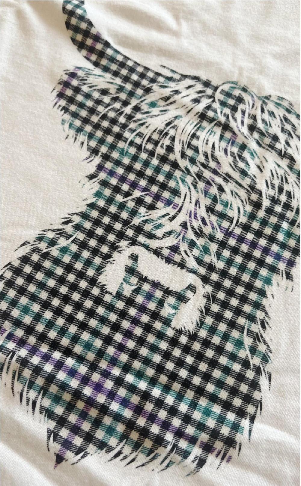 Clan Tartan Design Crew Neck T‑shirt