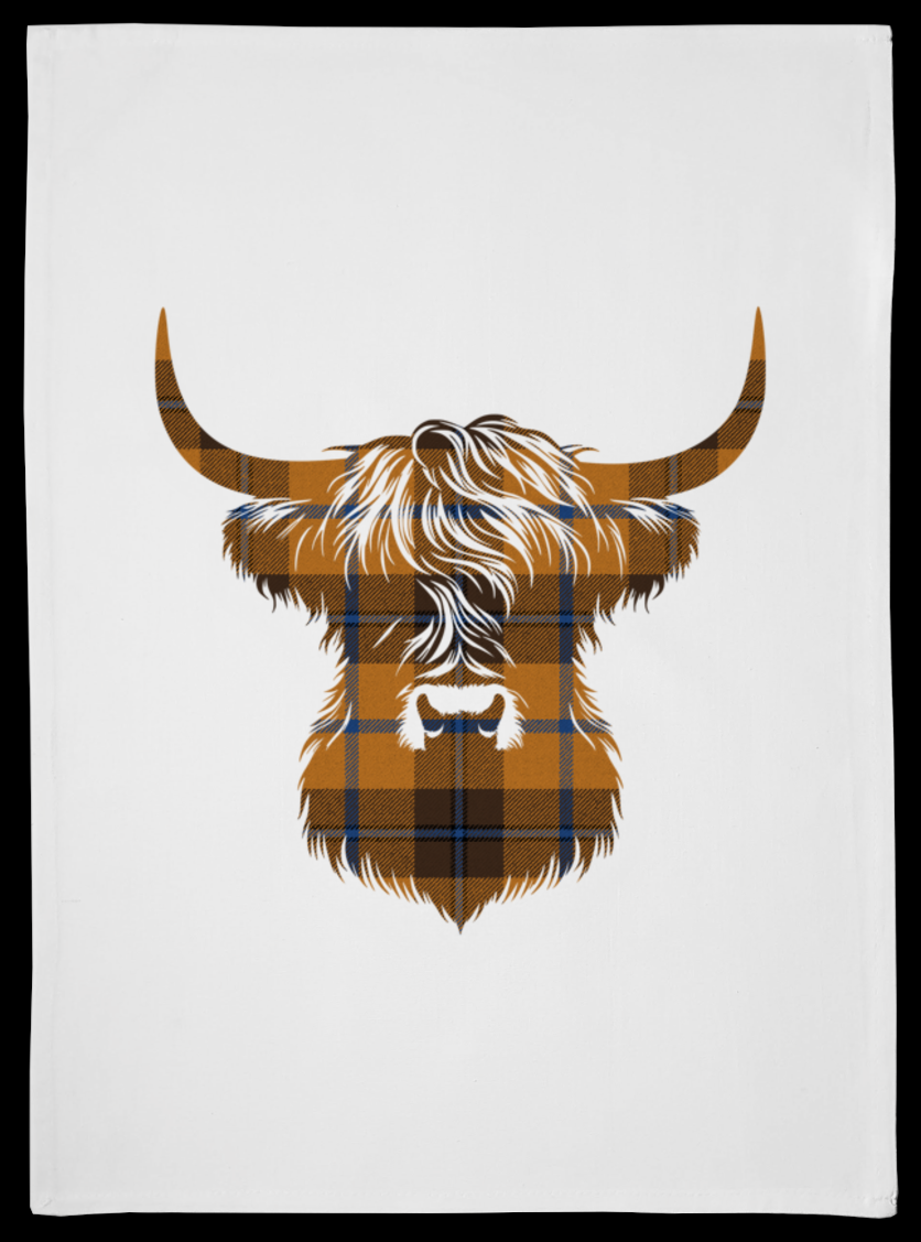 Clan Tartan Design Tea Towel