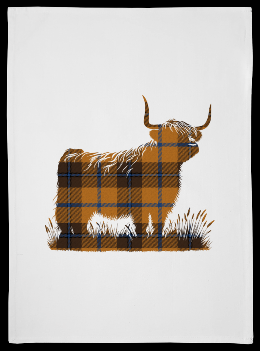 Clan Tartan Design Tea Towel