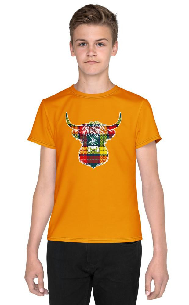 Clan Tartan Design Youth T‑Shirt