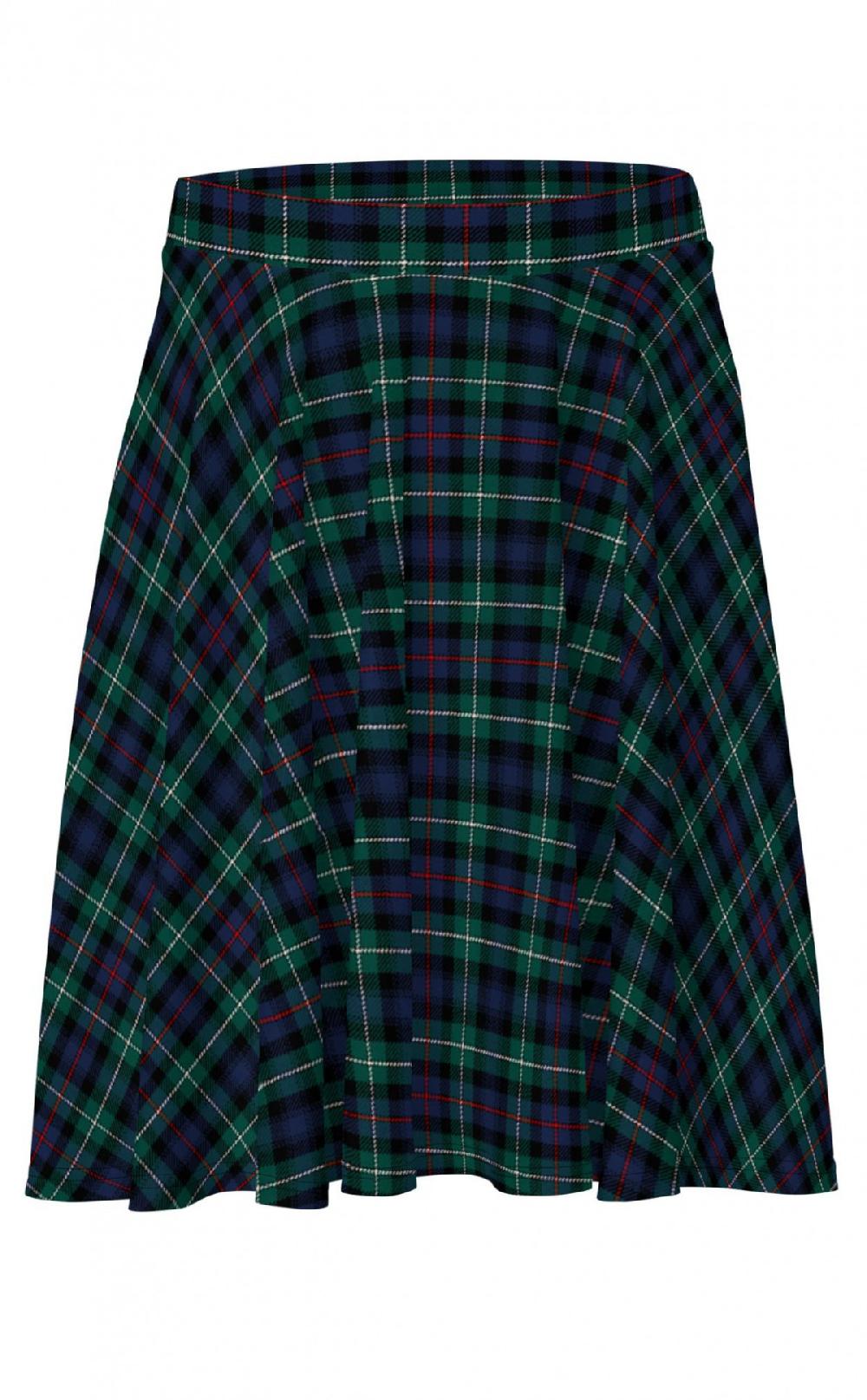 Clan Tartan Flared Skirt