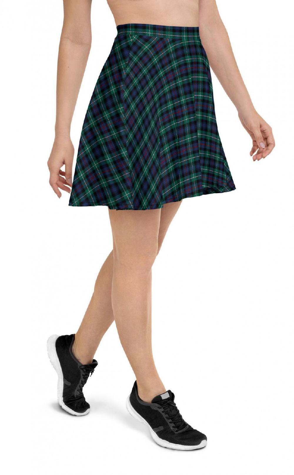 clan Tartan Flared Skirt