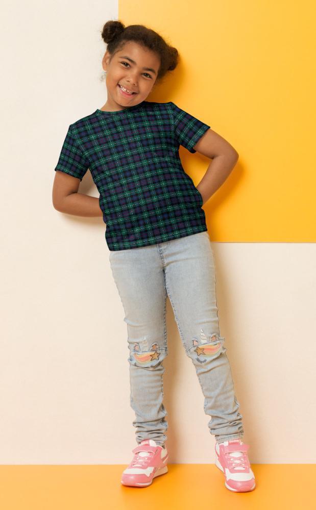 clan Tartan Kids T‑Shirt