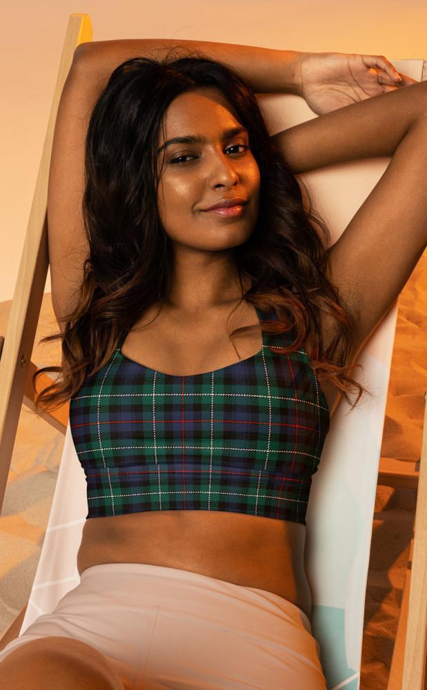 clan Tartan Longline Sports Bra
