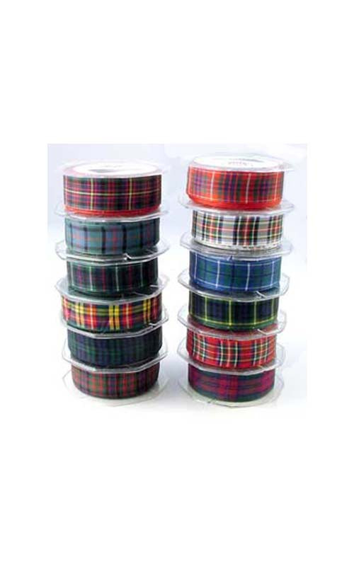 clan Tartan Ribbon 25mm wide