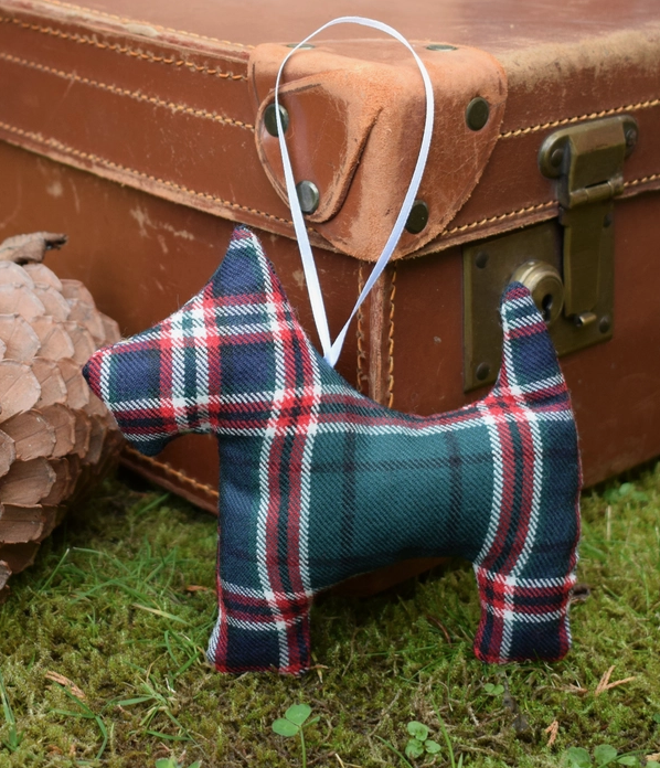 clan Tartan Scottie Dog Decoration