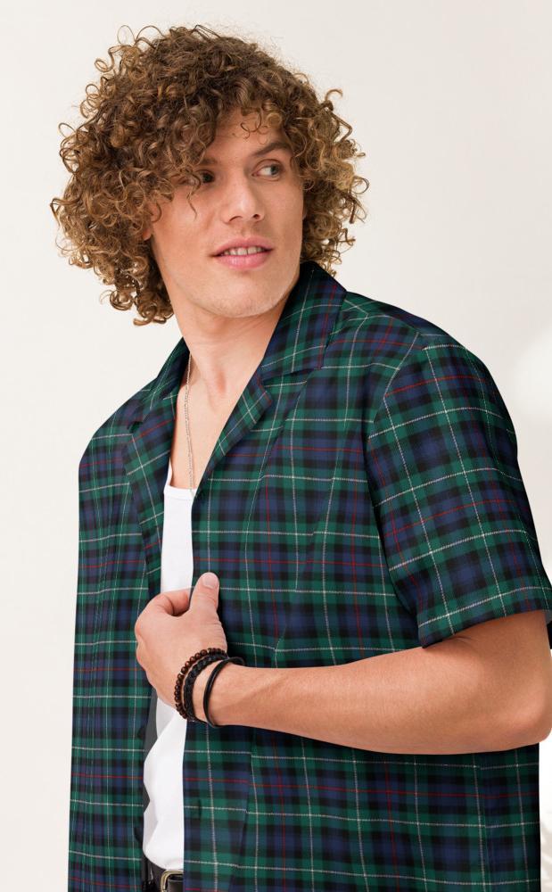 clan Tartan Short‑Sleeved Shirt