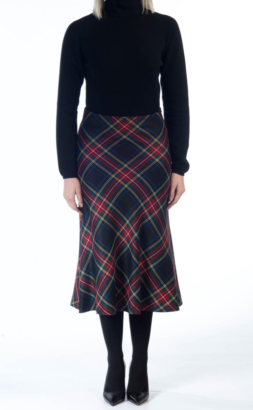 Clan Tartan Skirt Cut On The Bias